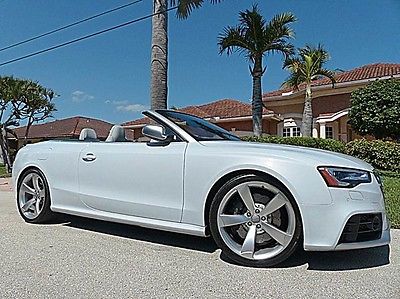Audi : S5 Cabriolet Convertible 2-Door 2014 audi rs 5 ibis white 88 k original msrp loaded with options