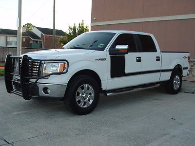 Ford : F-150 5.0L 4X4 XLT TEXAS EDITION 4 x 4 brush guard running boards back up sensors tool box cd player towing hitch