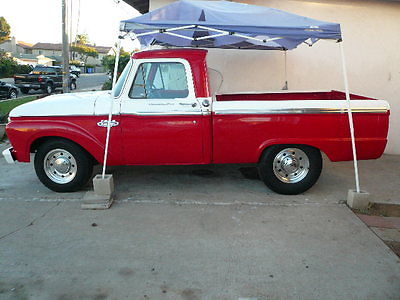 Ford : Other Pickups F100,F250 CALIFORNIA  CUSTOMIZED1966 FORD SHORT BED PICKUP CUSTOM CAB 352 V8 AUTOMATIC SWB