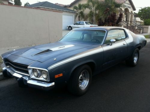 Plymouth : Road Runner Base Coupe 2-Door 1974 plymouth roadrunner 360 auto console survivor california car great driver