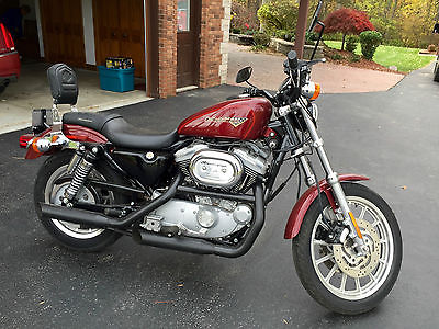 Harley-Davidson : Sportster 2001 harley davidson sportster sport xl 1200 deep red screamin eagle upgrade