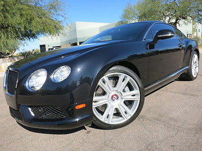 Bentley : Continental GT V8 Coupe 21 whls back up cam heated seats onyx black under warranty 2012 2011 2014 2010