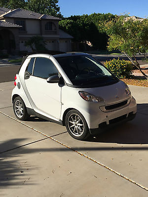 Smart : PASSION CABRIOLET WHITE BODY BLACK TRIM SMART CAR CONVERTIBLE  PASSION FOR TWO 2008 54K MILES WHITE