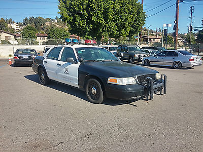 Ford : Crown Victoria LAPD Sheriff Police Interceptor Sedan 4-Dr 4.6L V8, Ex Cop Car, Low Miles, LAPD Sheriff,