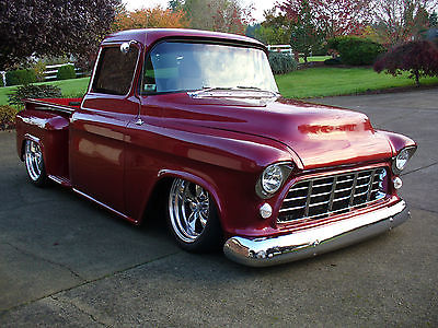 Chevrolet : Other Pickups 3100 HALF TON PICKUP 2-DOOR 1955 custom chevy 3100 pickup on air ride with suicide doors and more