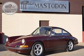 Porsche : 911 911L 911S Karmannn Coupe 1968 burgundy 911 with 911 s options all original with coa