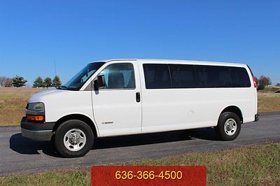 Chevrolet : Express LS 2003 ls used 6 l v 8 15 passenger 3500 chevy express extended low miles 1 owner