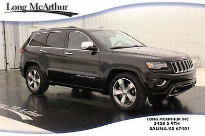 Jeep : Grand Cherokee Overland Certified Navigation 1 Owner Moonroof 4X4 3.6 l v 6 4 wd sunroof heated leather satellite radio bluetooth rear camera