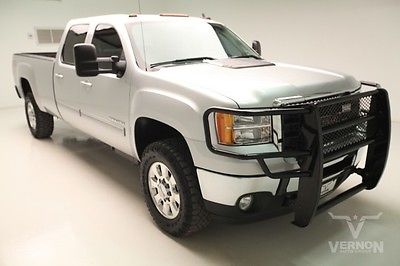 GMC : Sierra 3500 SLT Crew Cab 4x4 Longbed 2011 leather heated grill guard rear camera v 8 diesel we finance 97 k miles