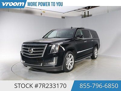 Cadillac : Escalade Premium Certified 2015 18K MILES NAV 1 OWNER 2015 cadillac escalade 18 k miles nav sunroof rear ent bose 1 owner clean carfax