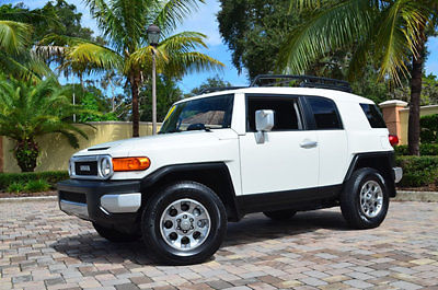 Toyota : FJ Cruiser 4WD 2012 toyota fj cruiser 4 wd bluetooth rear camera towing package 1 florida owner