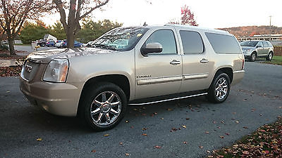 GMC : Yukon XL Denali 2007 gmc yukon xl denali gold mist metallic 20 factory chrome fully loaded