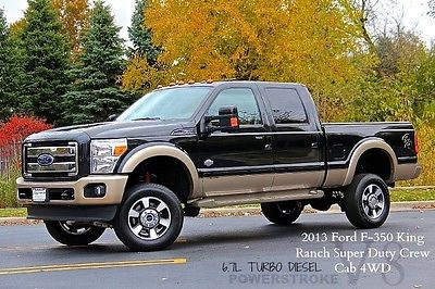 Ford : F-350 4dr Pickup 2013 ford f 350 king ranch lariat super duty 6.7 l turbo diesel 4 wd loaded 1 owner