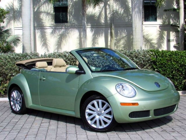 Volkswagen : Beetle-New SE 2008 volkswagen new beetle se convertible auto power top 6 cd changer monsoon