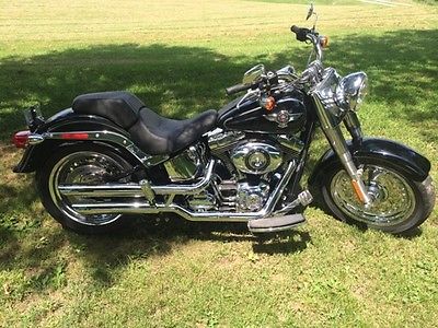 Harley-Davidson : Softail 2014 harley davidson fat boy low 103 cubic inch perfect condition only 475 miles