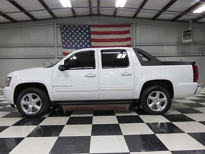 Chevrolet : Avalanche LT 4x4 Crew Cab White Crew Cab 5.3L Warranty Financing Leather Htd Chrome 20's New Tires Tv Dvd
