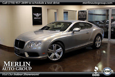 Bentley : Continental GT 2dr Coupe 2013 bentley continental gt v 8 extreme silver leather nav power seats