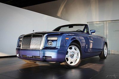 Rolls-Royce : Phantom Drophead Coupe Convertible 2-Door 2009 rolls royce phantom drophead coupe blue w creme int 2 dr rwd 6.8 l v 12 48 v