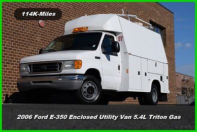 Ford : E-Series Van Enclosed Utility Van 06 ford e 350 e 350 cutaway enclosed utility van 5.4 l triton gas knapheide box ac