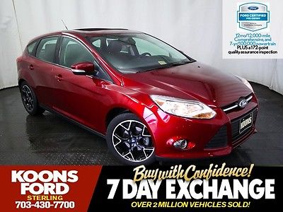 Ford : Focus SE Factory Certified & Absolutely Beautiful~Premium Warranty~Leather~Moonroof!