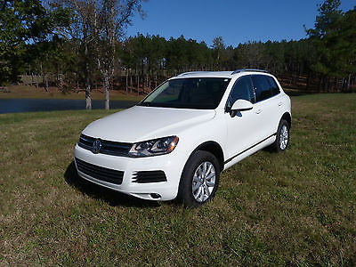 Volkswagen : Touareg TDI Sport Utility 4-Door 2011 vw touareg tdi diesel suv all wheel drive white ext tan int 79 781 miles