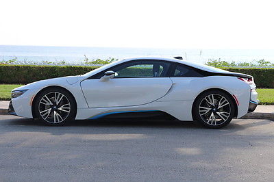 BMW : i8 Base Coupe 2-Door 2014 bmw i 8 tera world crystal peal white only 2200 miles mint