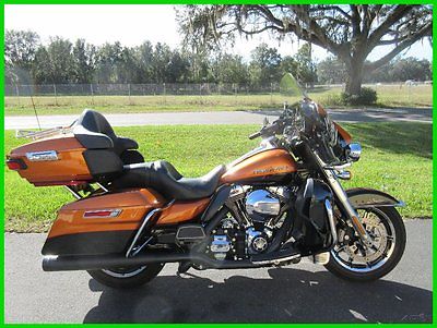 Harley-Davidson : Touring 2014 ultra classic limited true dual rineharts low miles navi abs
