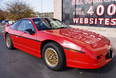 Pontiac : Fiero GT 1988 pontiac fiero gt coupe 5 speed manual red sunroof leather very clean