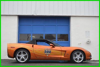 Chevrolet : Corvette Indy Pace Car Edition LS2 10,600 mls NAV Cabriolet Repairable Rebuildable Salvage Lot Drives Great Project Builder Fixer Easy Fix