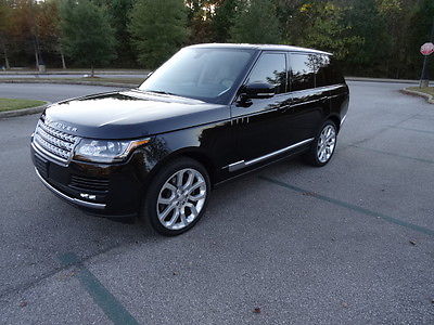 Land Rover : Range Rover Supercharged Sport Utility 4-Door 2015 range rover supercharged with low miles