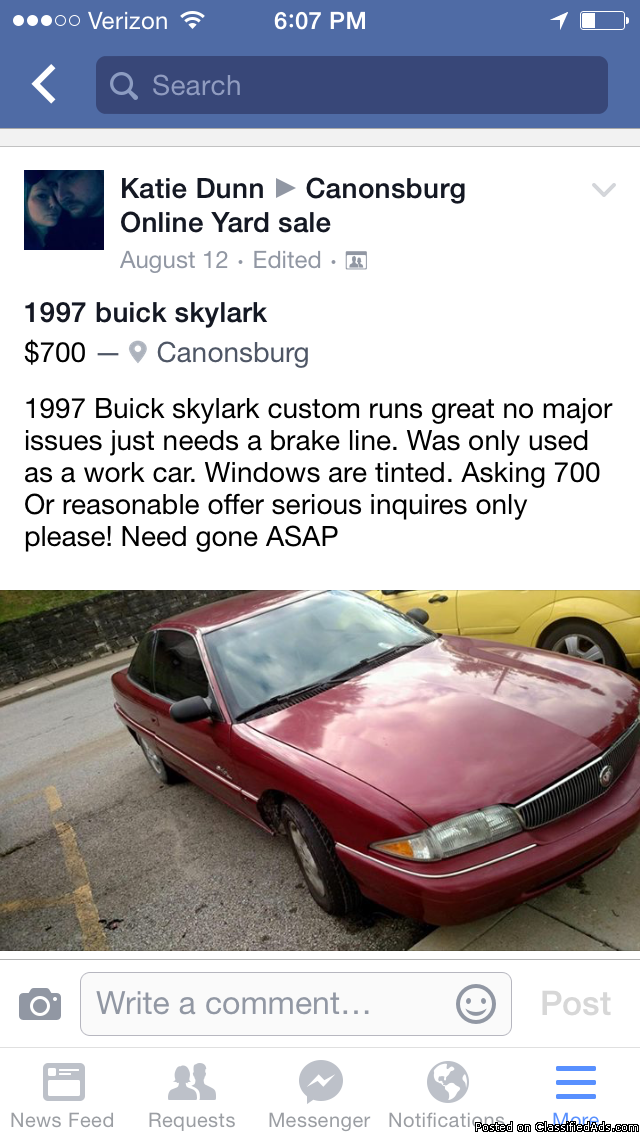 1997 Buick skylark custom