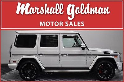 Mercedes-Benz : G-Class G63 AMG 2015 mercedes benz g 63 amg white with red black 2 tone black wheels 3500 miles