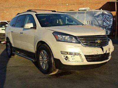 Chevrolet : Traverse LT  2015 chevrolet traverse lt wrecked salvage project new model must see l k
