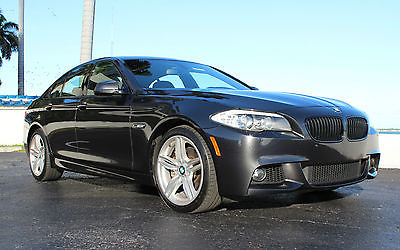BMW : 5-Series 550i M Sport Pkg. ONLY 47K MILES GORGEOUS GRAPHITE OVER BLACK LEATHER REAR CAMERA CLEAN CARFAX