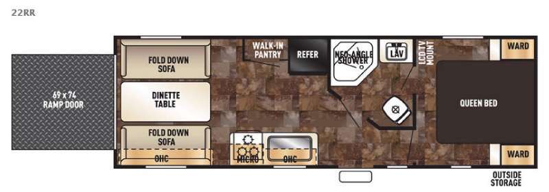 2017 Forest River Rv Cherokee Grey Wolf 22RR