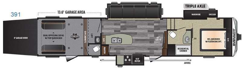 2017 Keystone Rv Impact 391