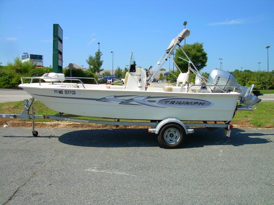 2014 TRIUMPH BOATS Fishing Boat 1700 Skiff CC