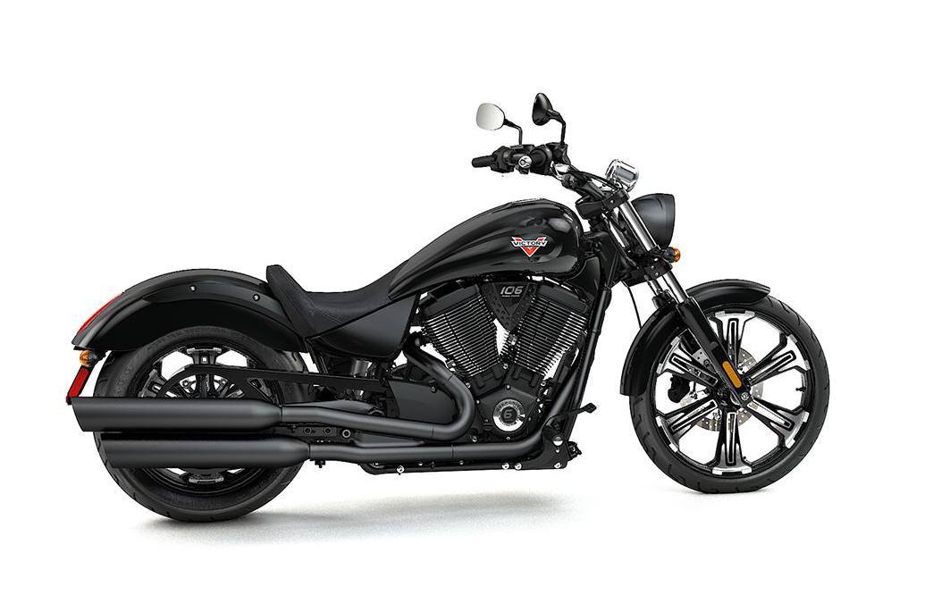 2015 Victory High-Ball Suede Black with Silver Pinstr