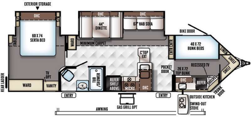 2017 Forest River Rv Flagstaff V-Lite 30WTBSK