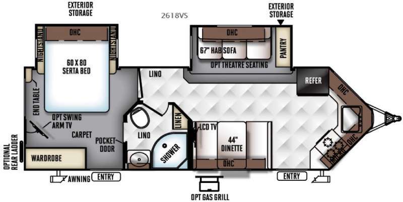 2017 Forest River Rv Rockwood Ultra V 2618VS