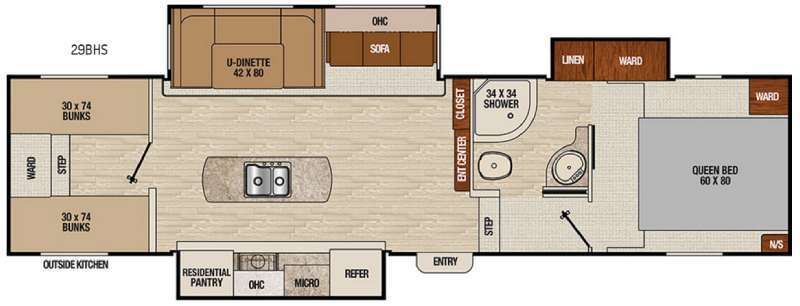 2017 Coachmen Rv Chaparral Lite 29BHS