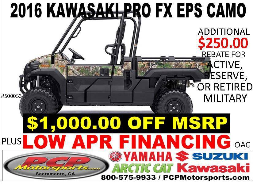 2016 Kawasaki Mule Pro-FX™ EPS Camo