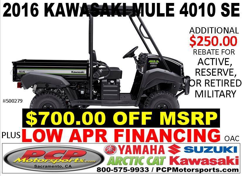 2016 Kawasaki Mule™ 4010 4x4 SE
