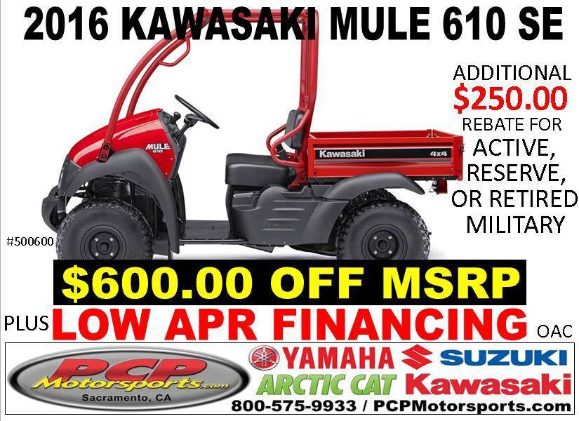 2016 Kawasaki Mule™ 610 4x4 SE