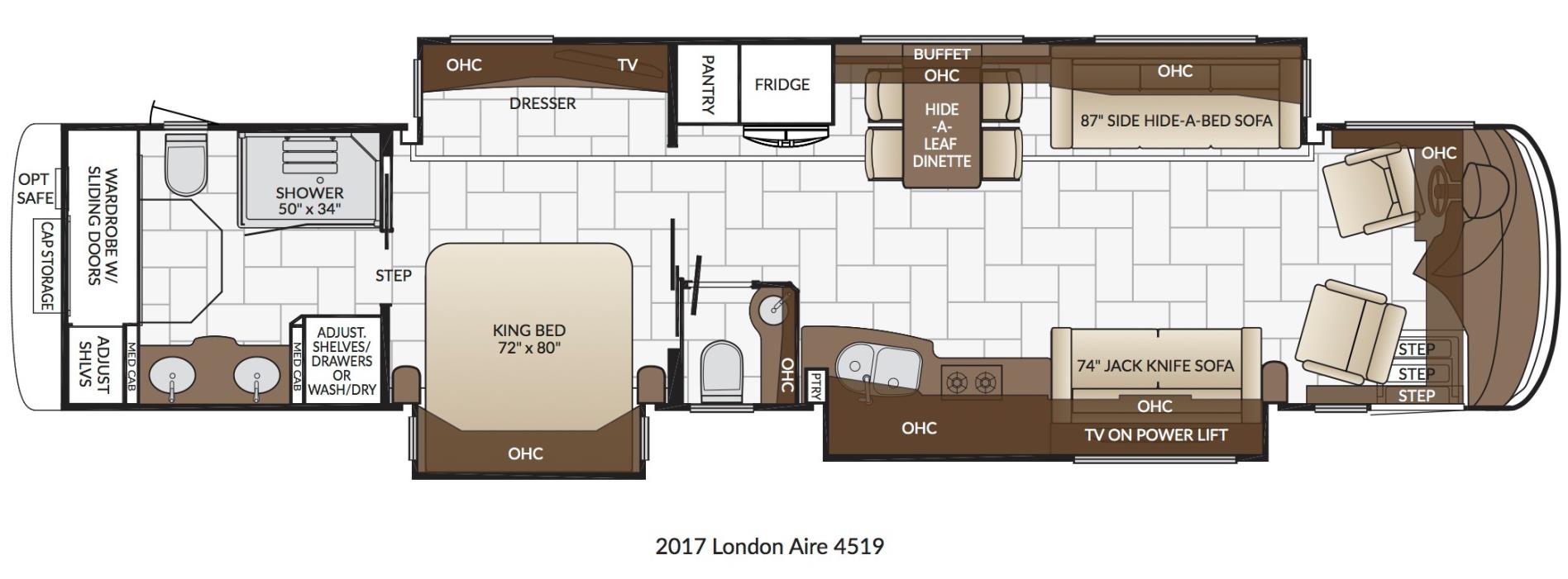 2017 Newmar LONDON AIRE 4519