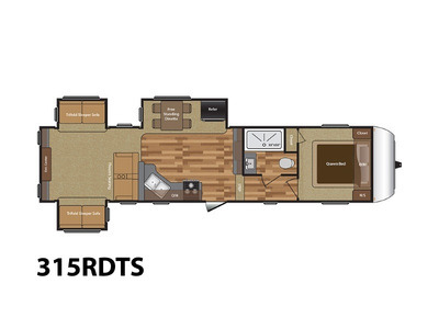 2017 Keystone Rv Hideout 315RDTS