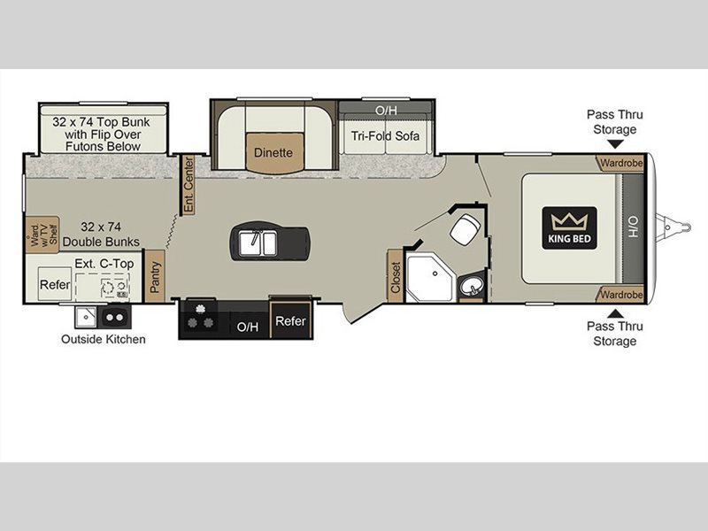 2017 Keystone Rv Passport 3320BH Grand Touring