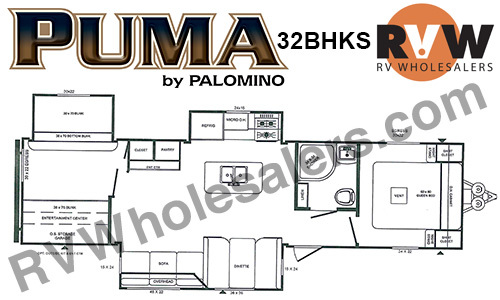2017 Palomino Puma 32BHKS