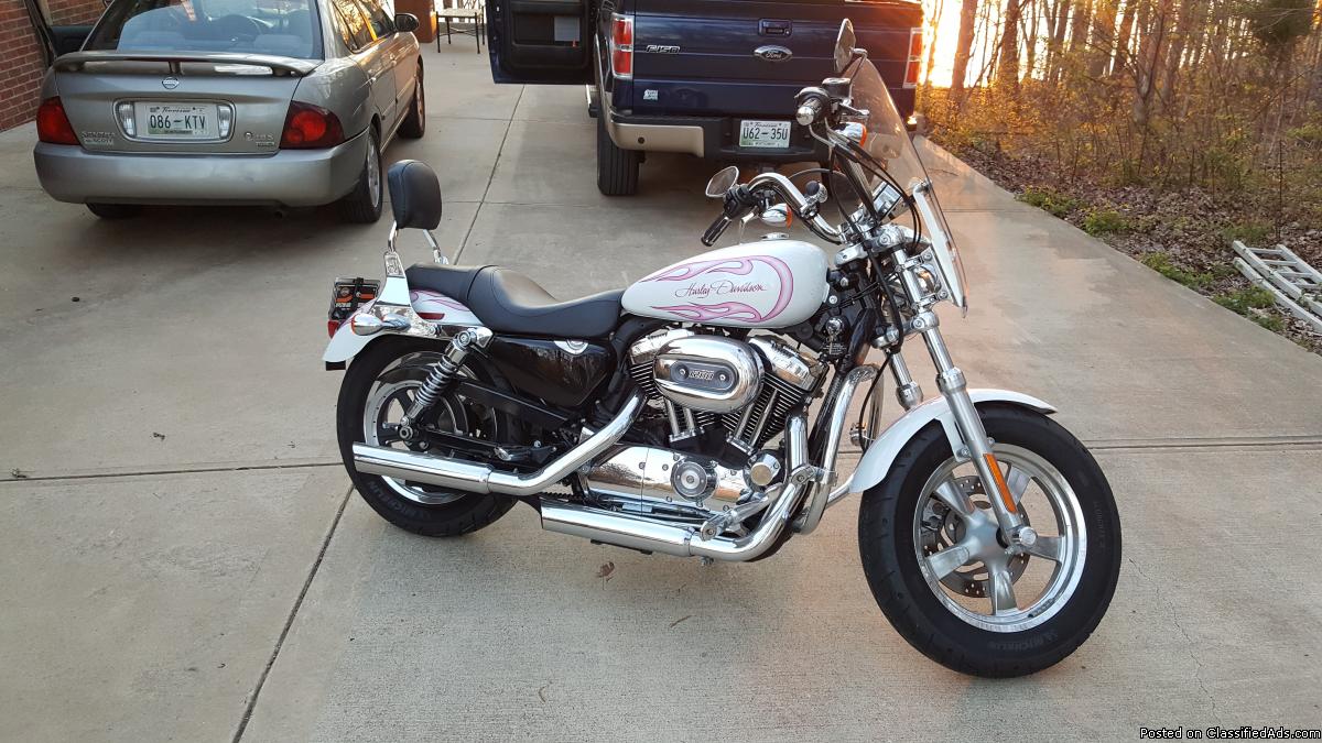 Pink fire flame 2012 Harley Davidson motorcycle