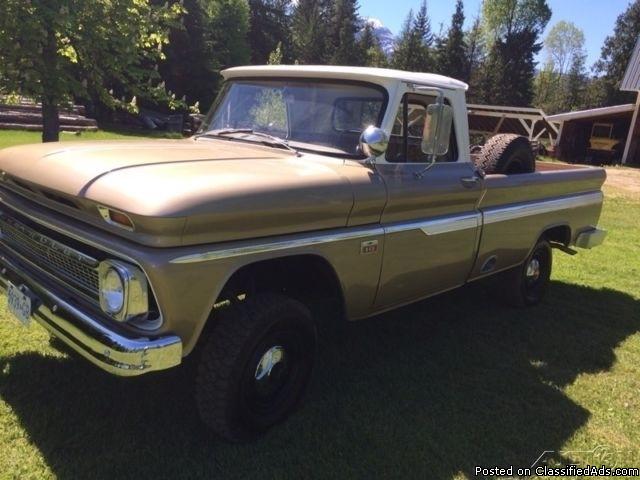 1966 Chevrolet 1500 Pickup Truck For Sale in Nakusp, British Columbia  Canada ...